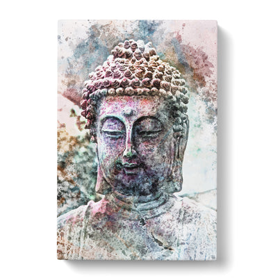 Peaceful Buddha In Abstract Canvas Print Main Image