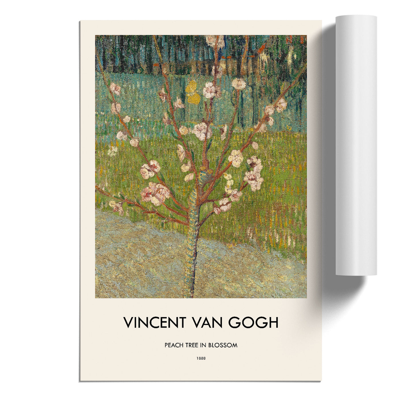 Peach Tree In Blossom Print By Vincent Van Gogh