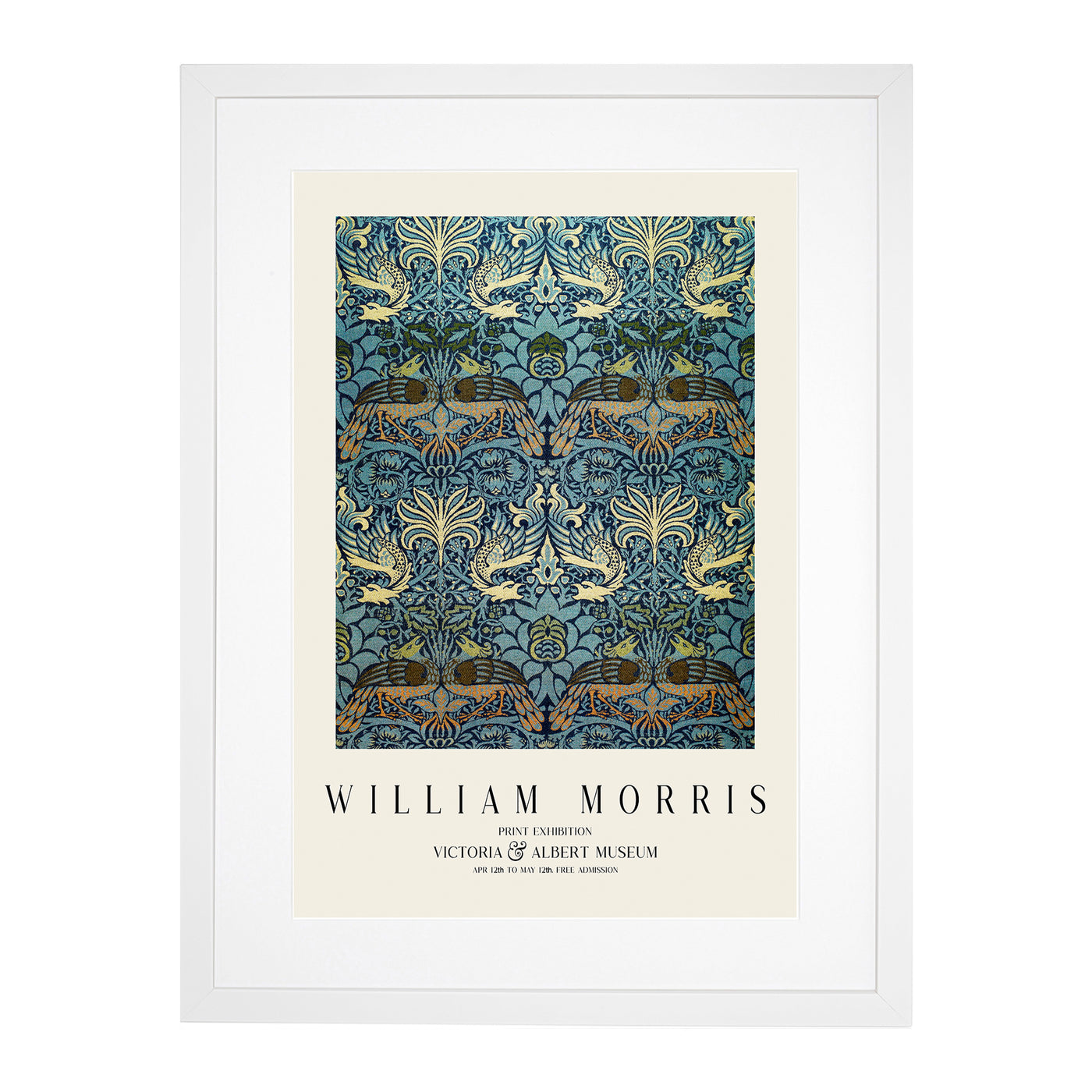 Peacock And Dragon Print By William Morris