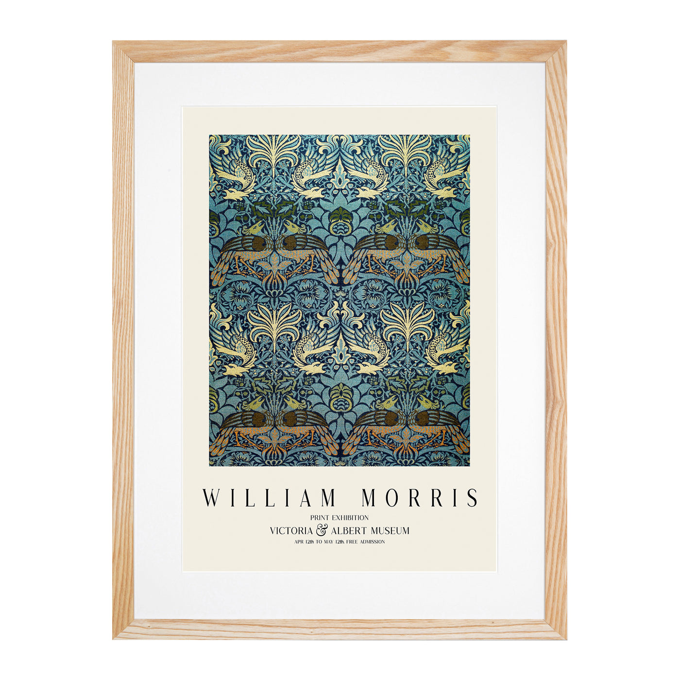 Peacock And Dragon Print By William Morris