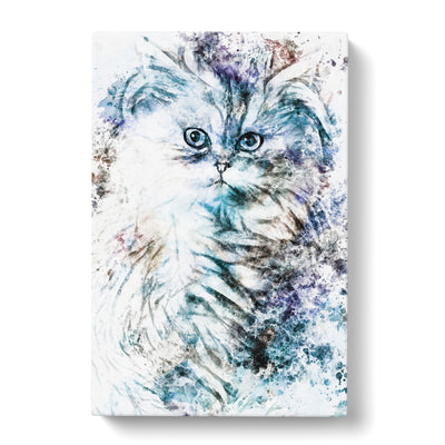 Persian Cat In Abstract Canvas Print Main Image