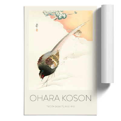 Pheasant Couple Print By Ohara Koson