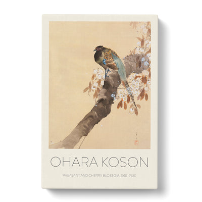 Pheasant On A Cherry Blossom Tree Print By Ohara Koson Canvas Print Main Image