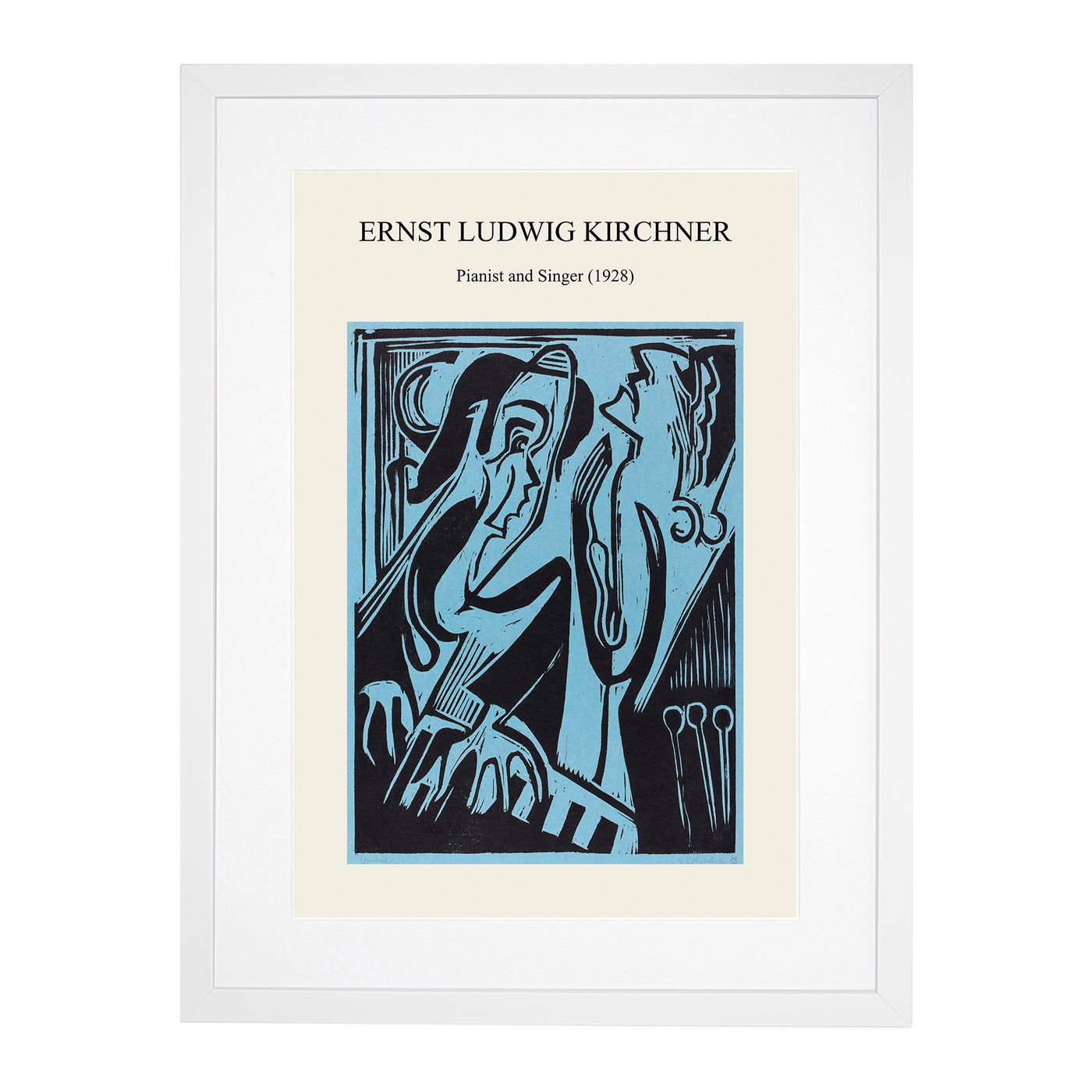 Pianist And Singer Print By Ernst Ludwig Kirchner