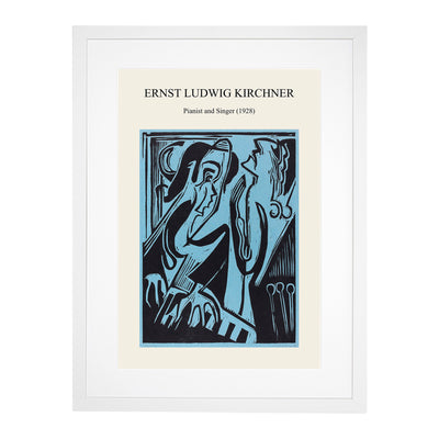 Pianist And Singer Print By Ernst Ludwig Kirchner