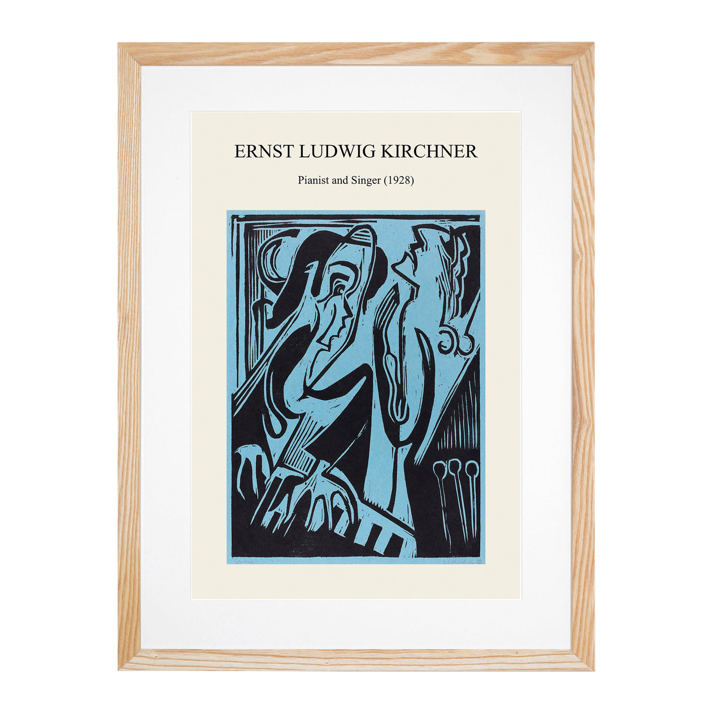 Pianist And Singer Print By Ernst Ludwig Kirchner