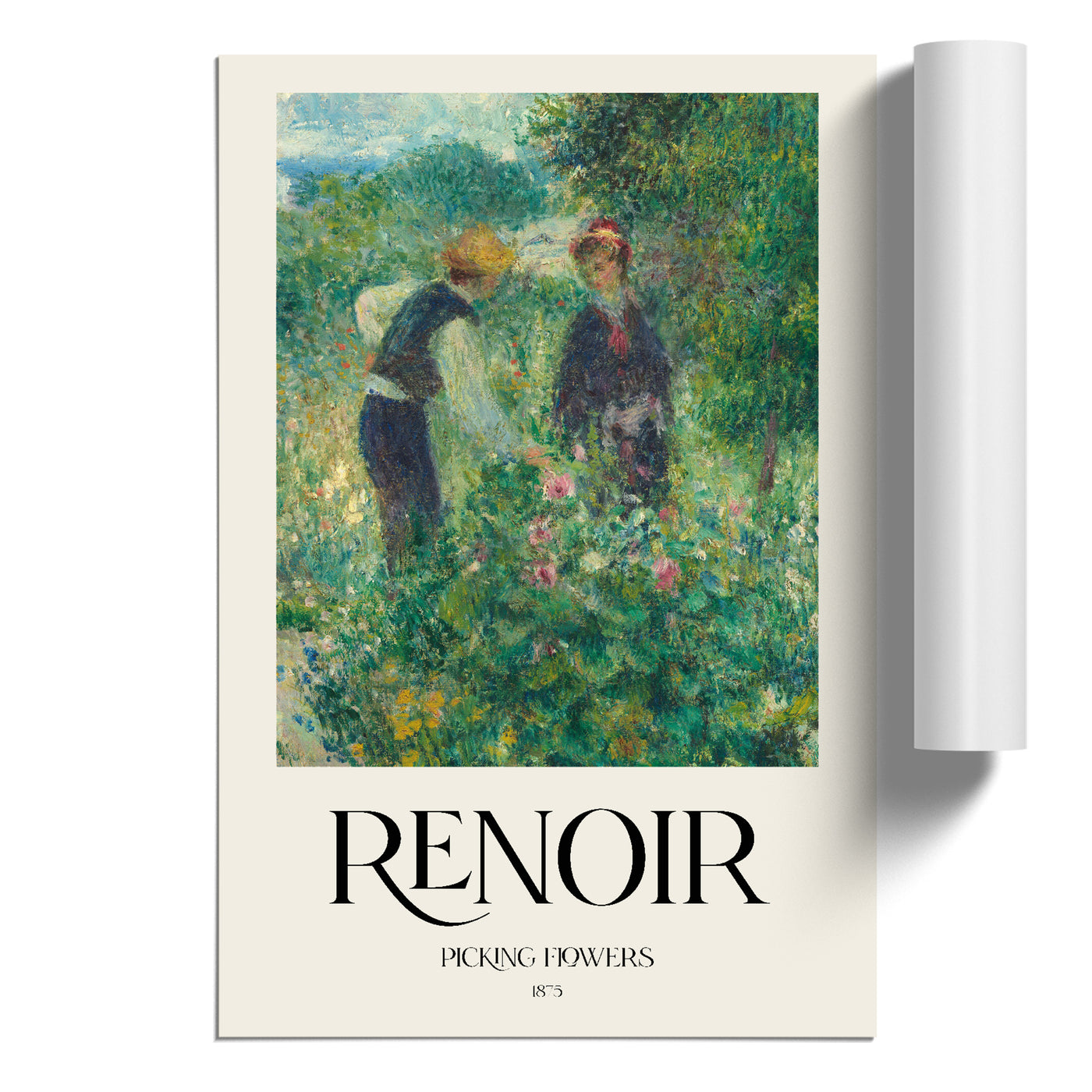 Picking Flowers Print By Pierre-Auguste Renoir