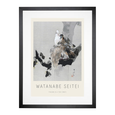Pigeons In A Tree Print By Watanabe Seitei Framed Print Main Image