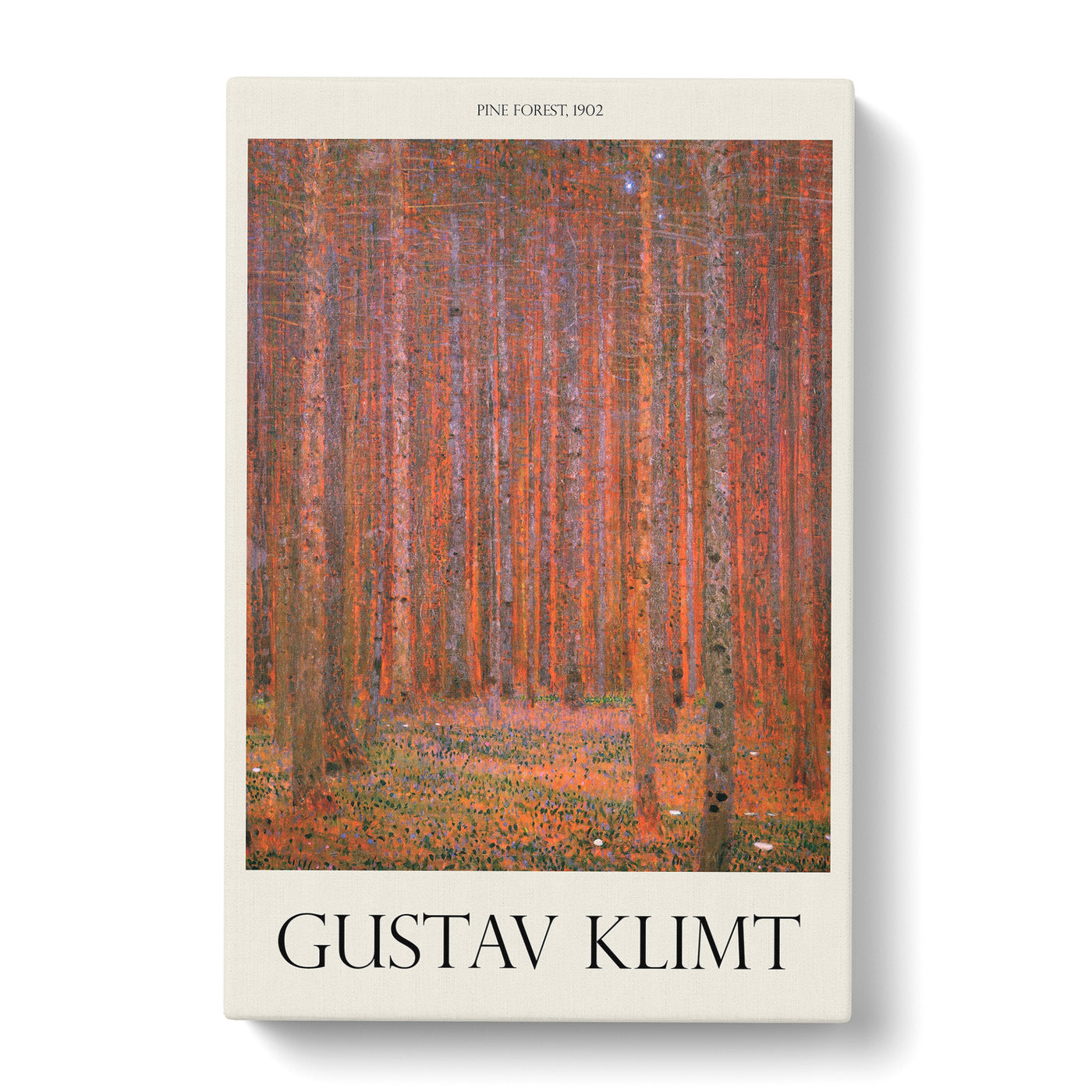 Pine Tree Forest Print By Gustav Klimt Canvas Print Main Image