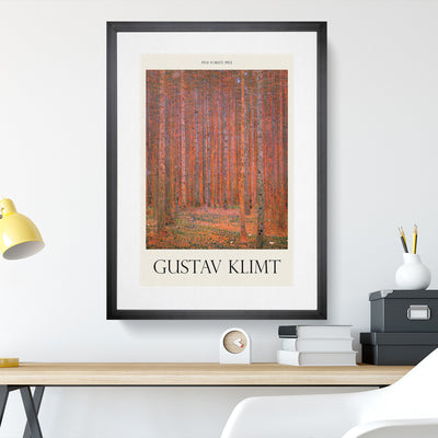 Pine Tree Forest Print By Gustav Klimt