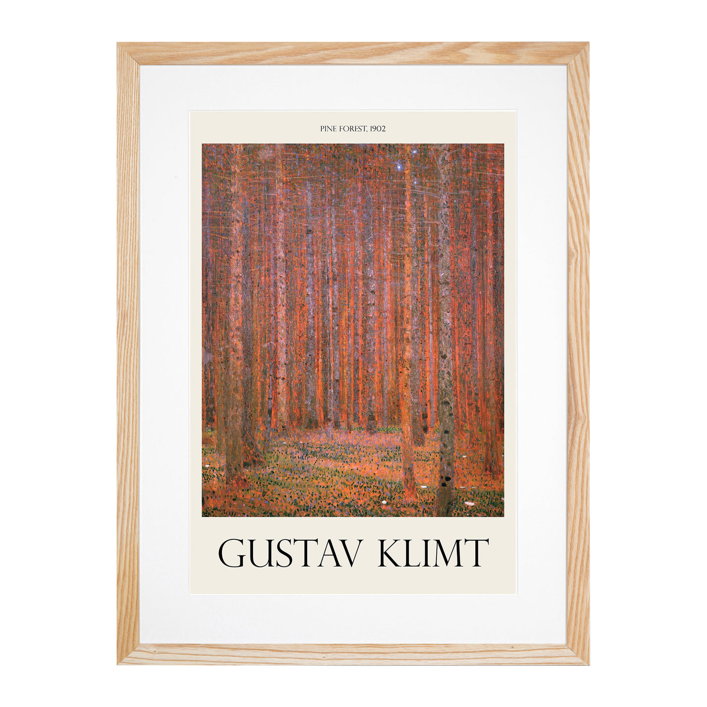 Pine Tree Forest Print By Gustav Klimt