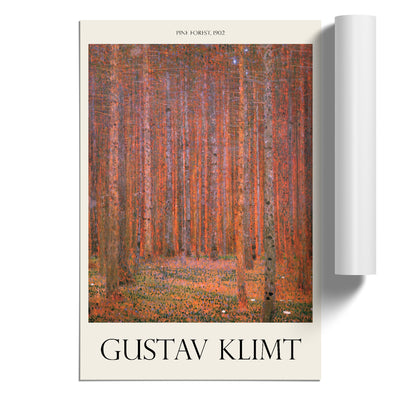 Pine Tree Forest Print By Gustav Klimt