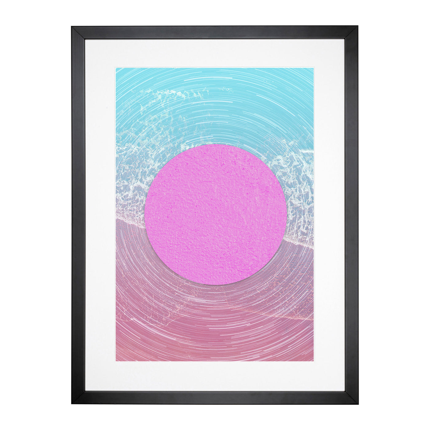 Pink Sun Framed Print Main Image