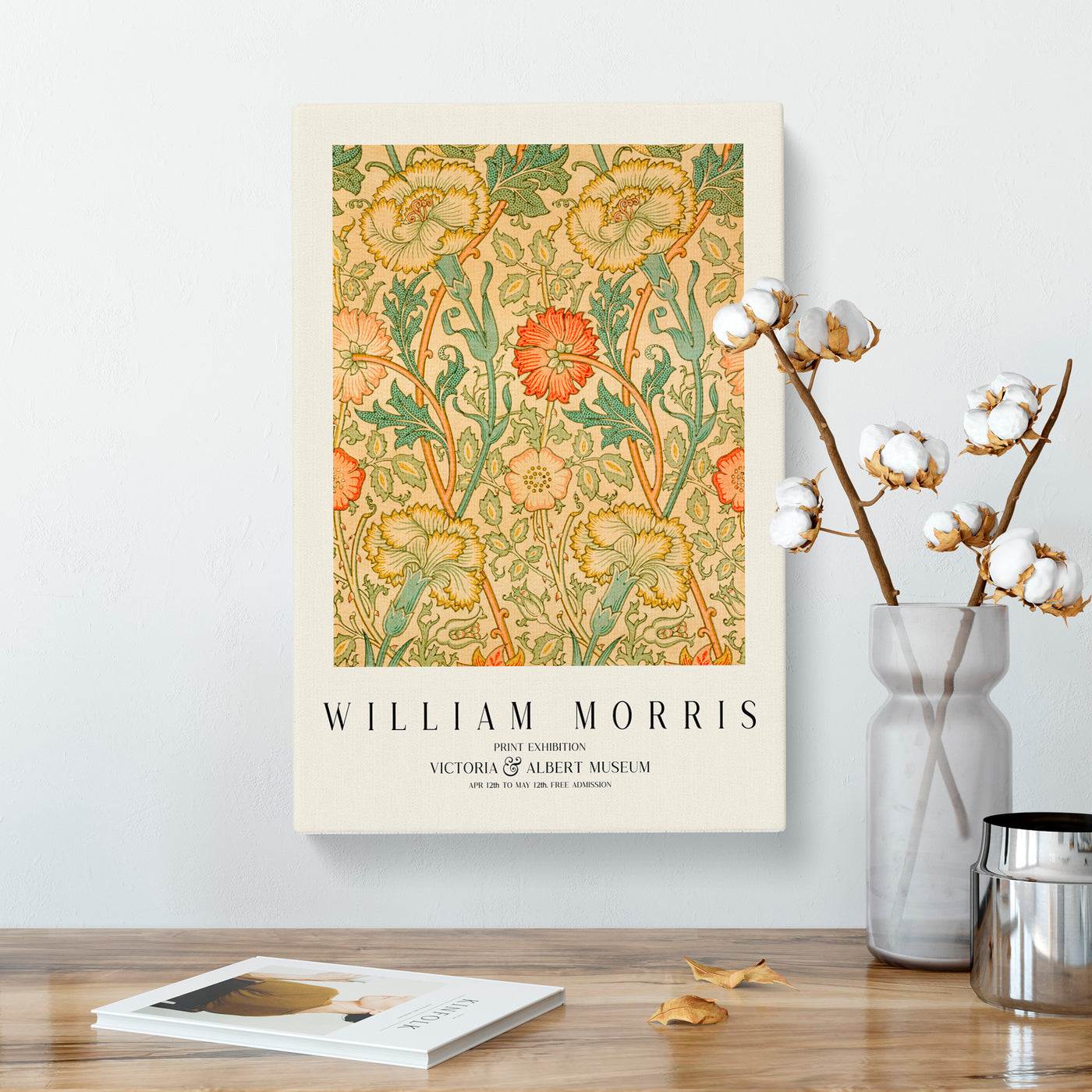 Pink And Rose Print By William Morris