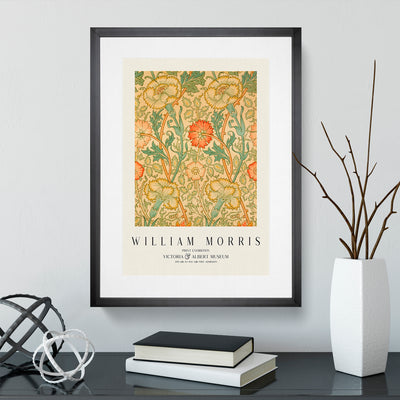 Pink And Rose Print By William Morris