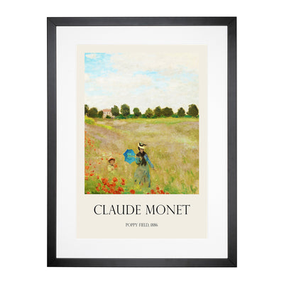 Poppy Field Vol.2 Print By Claude Monet Framed Print Main Image