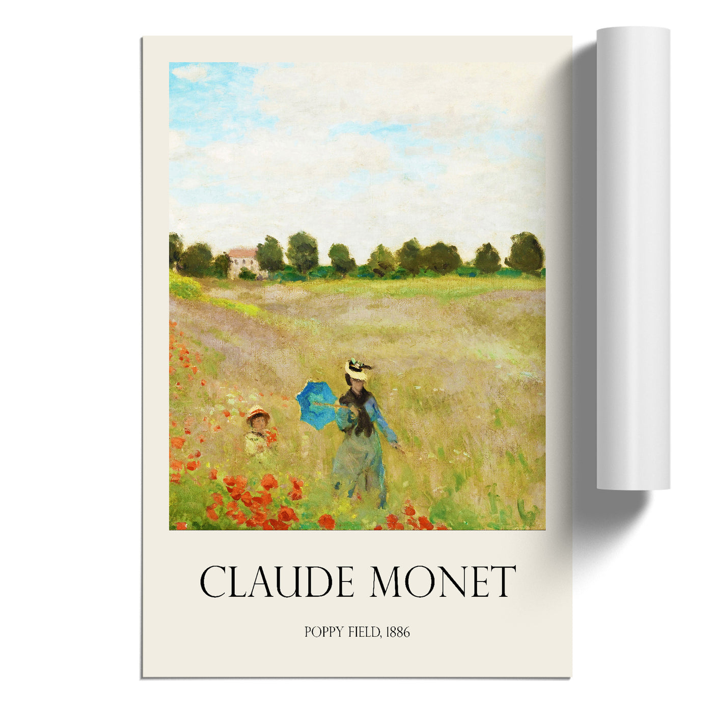 Poppy Field Vol.2 Print By Claude Monet