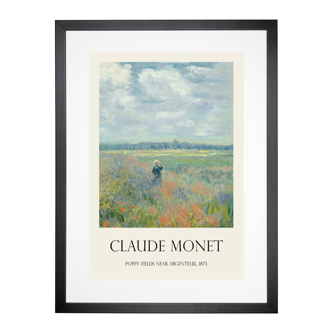 Poppy Fields Near Argenteuil Print By Claude Monet Framed Print Main Image