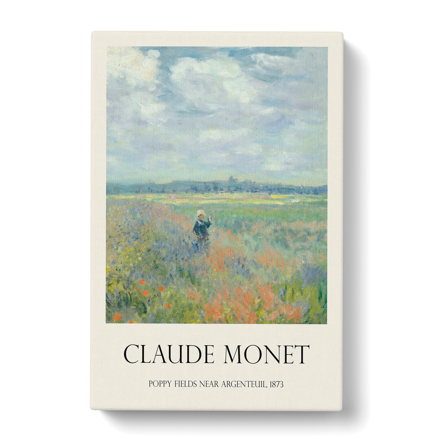 Poppy Fields Near Argenteuil Print By Claude Monet Canvas Print Main Image