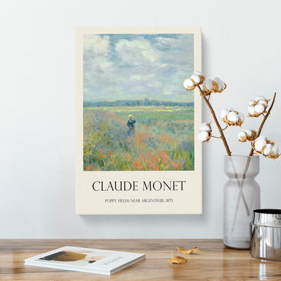 Poppy Fields Near Argenteuil Print By Claude Monet