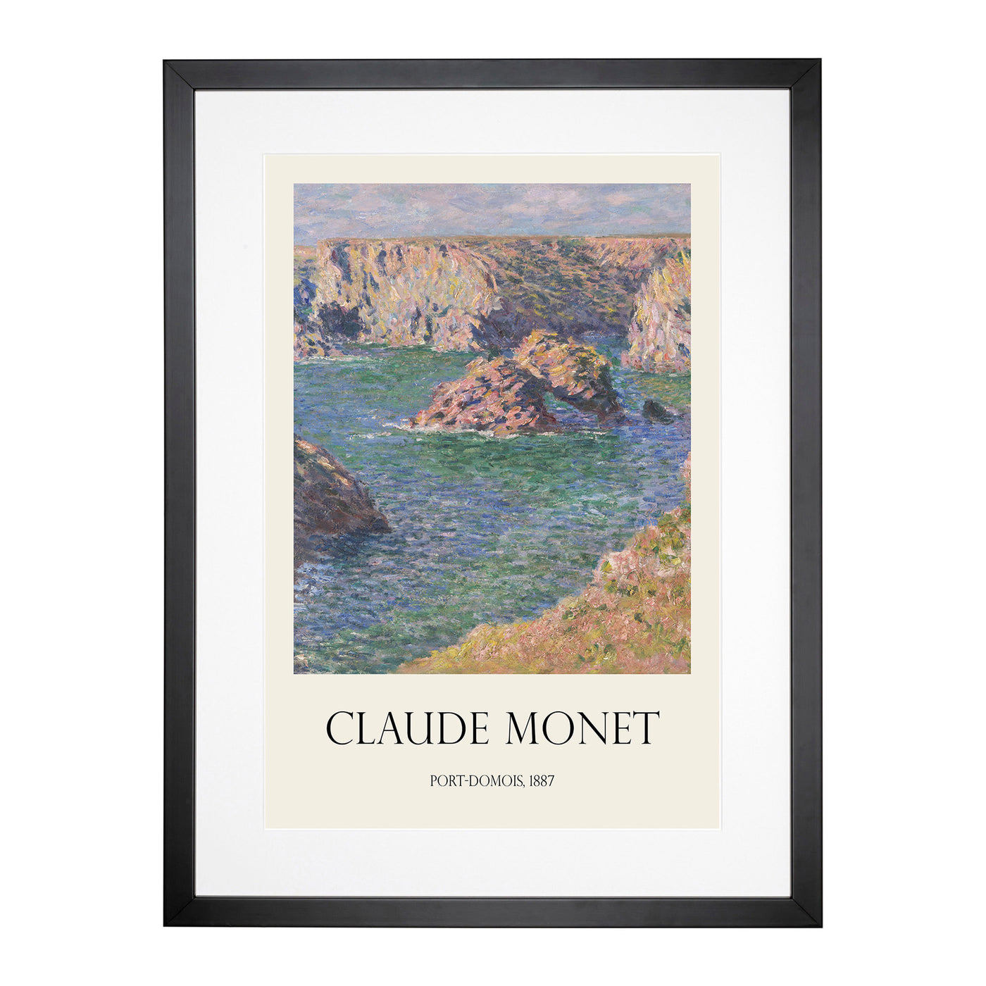 Port Domois, Belle Isle Print By Claude Monet Framed Print Main Image