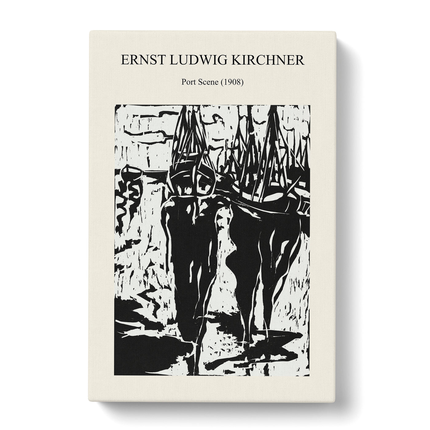 Port Scene Print By Ernst Ludwig Kirchner Canvas Print Main Image