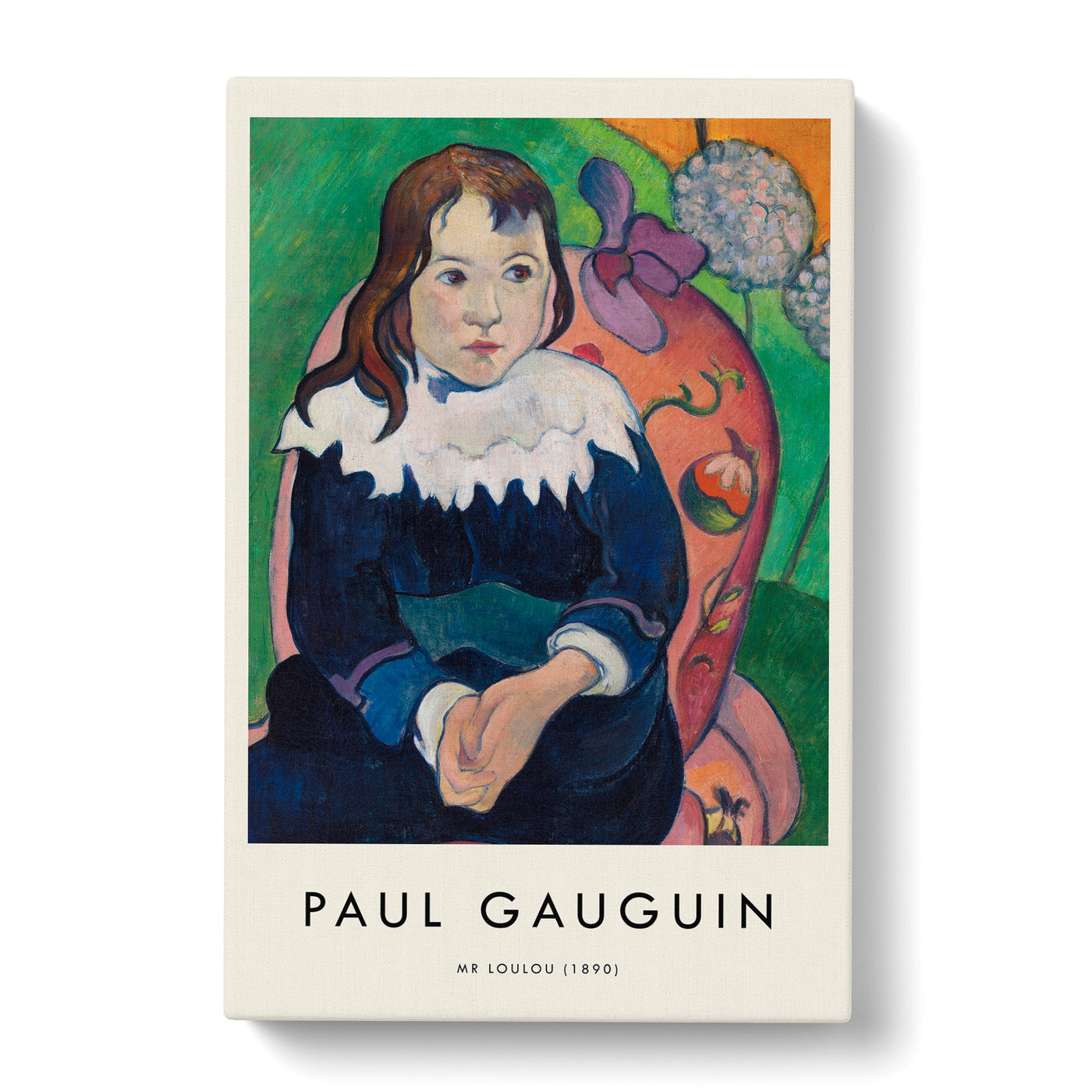 Portrait Of A Child Print By Paul Gauguin Canvas Print Main Image