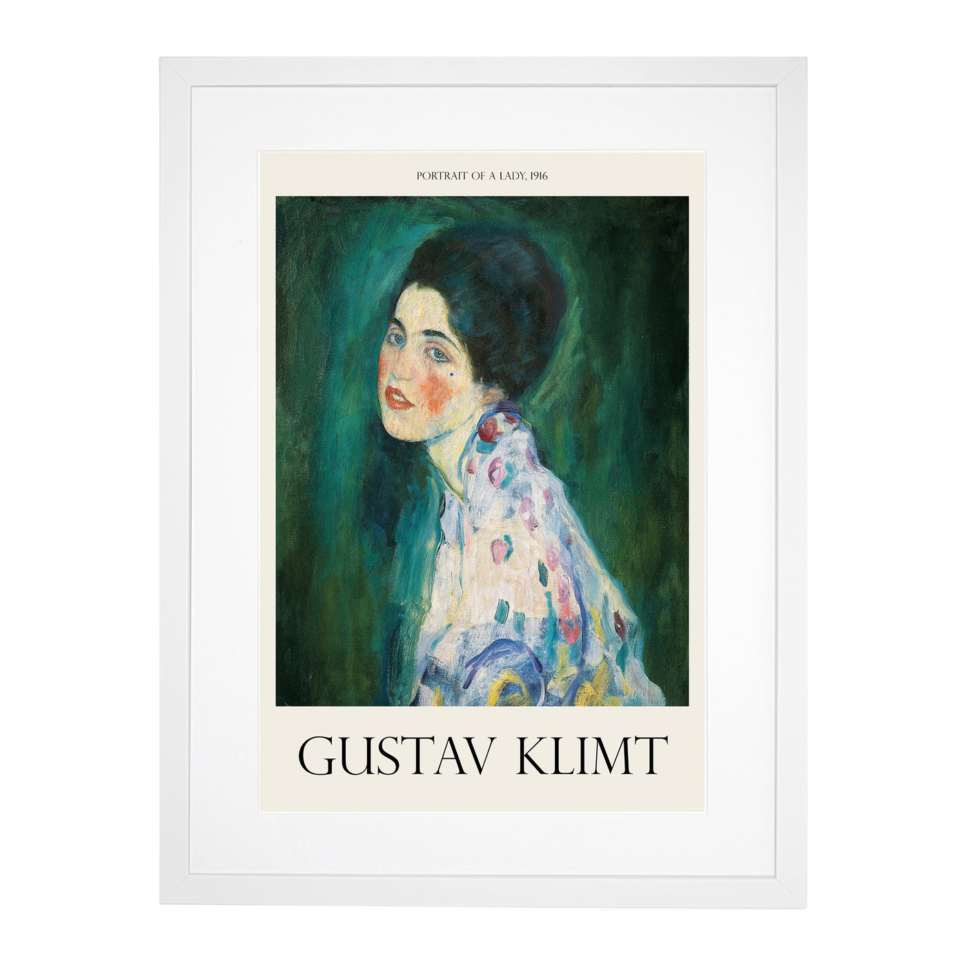 Portrait Of A Lady Print By Gustav Klimt