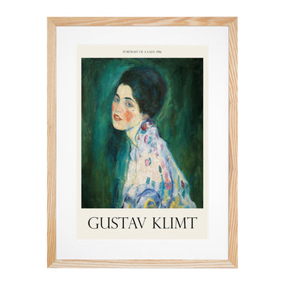 Portrait Of A Lady Print By Gustav Klimt