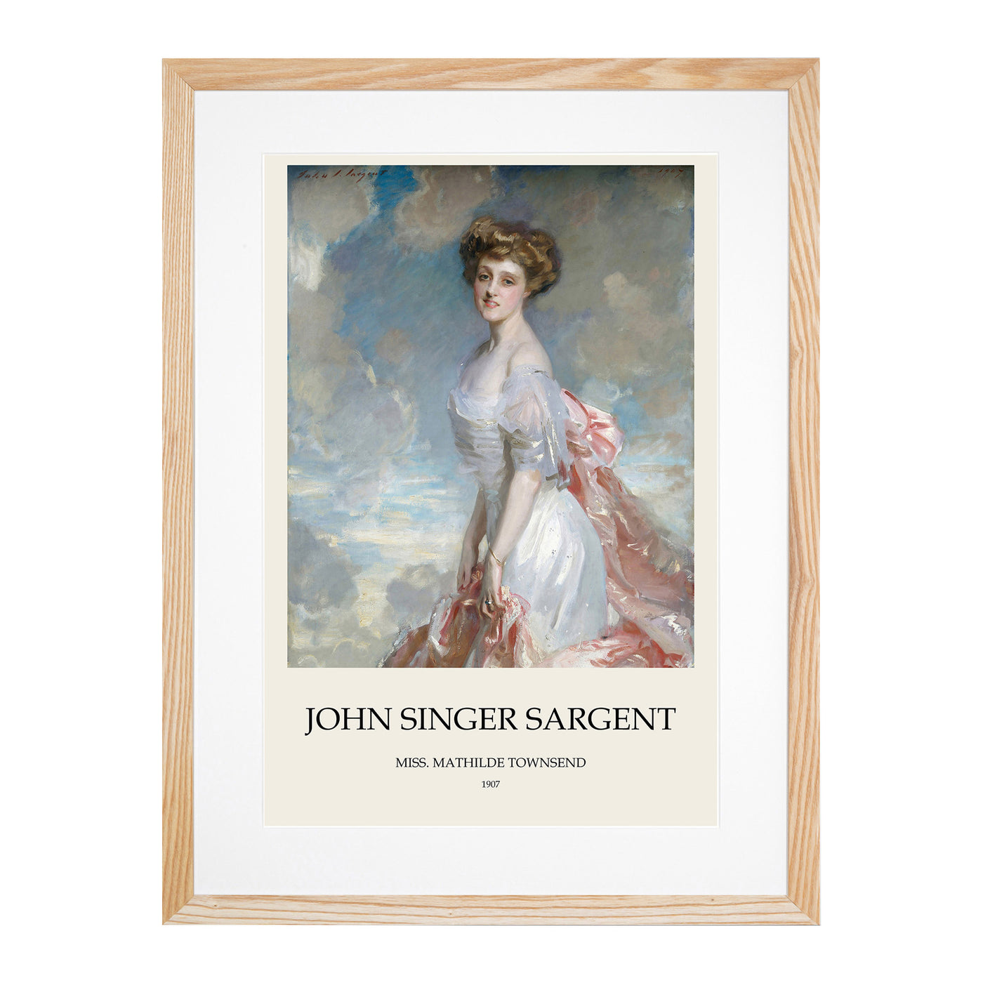 Portrait Of A Lady Print By John Singer Sargent