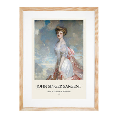 Portrait Of A Lady Print By John Singer Sargent