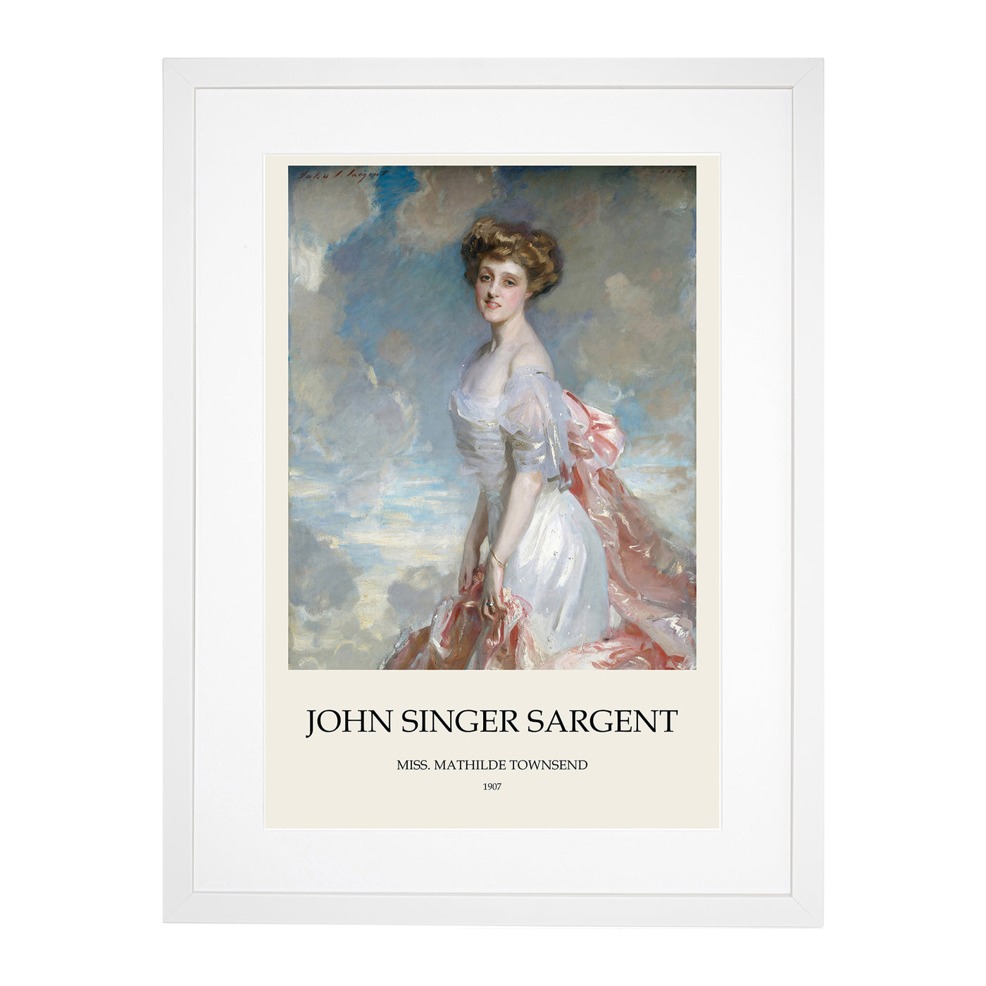 Portrait Of A Lady Print By John Singer Sargent