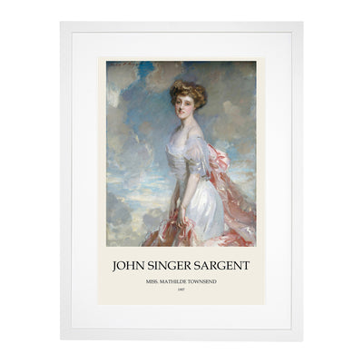 Portrait Of A Lady Print By John Singer Sargent