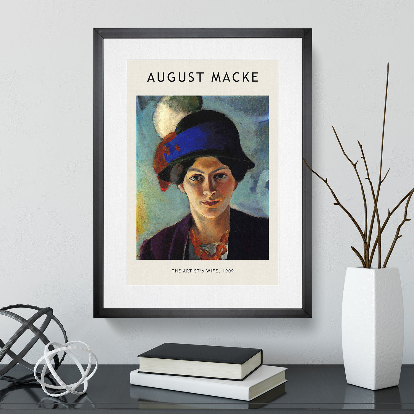 Portrait Of A Woman Print By August Macke