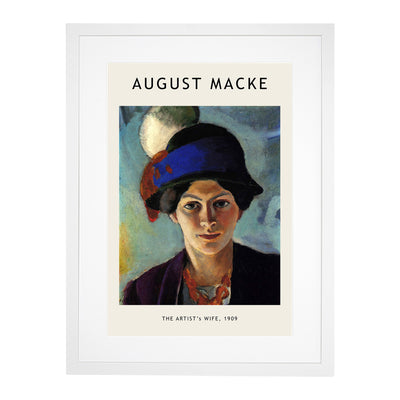 Portrait Of A Woman Print By August Macke