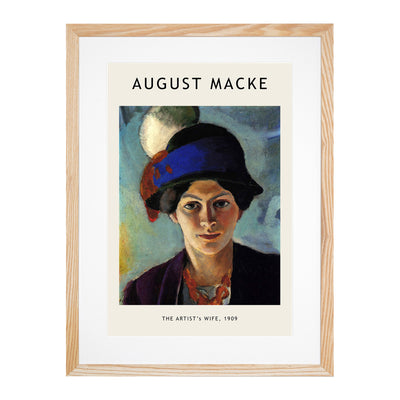 Portrait Of A Woman Print By August Macke