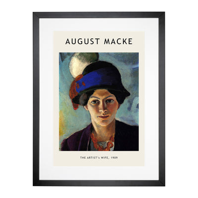 Portrait Of A Woman Print By August Macke Framed Print Main Image