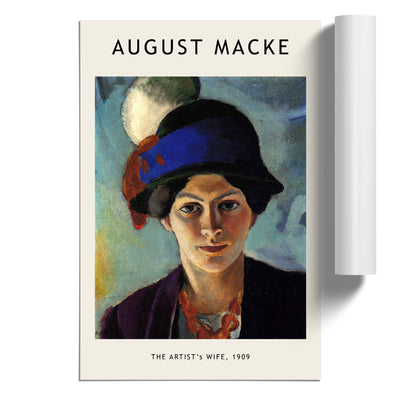 Portrait Of A Woman Print By August Macke