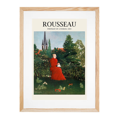 Portrait Of A Woman Print By Henri Rousseau