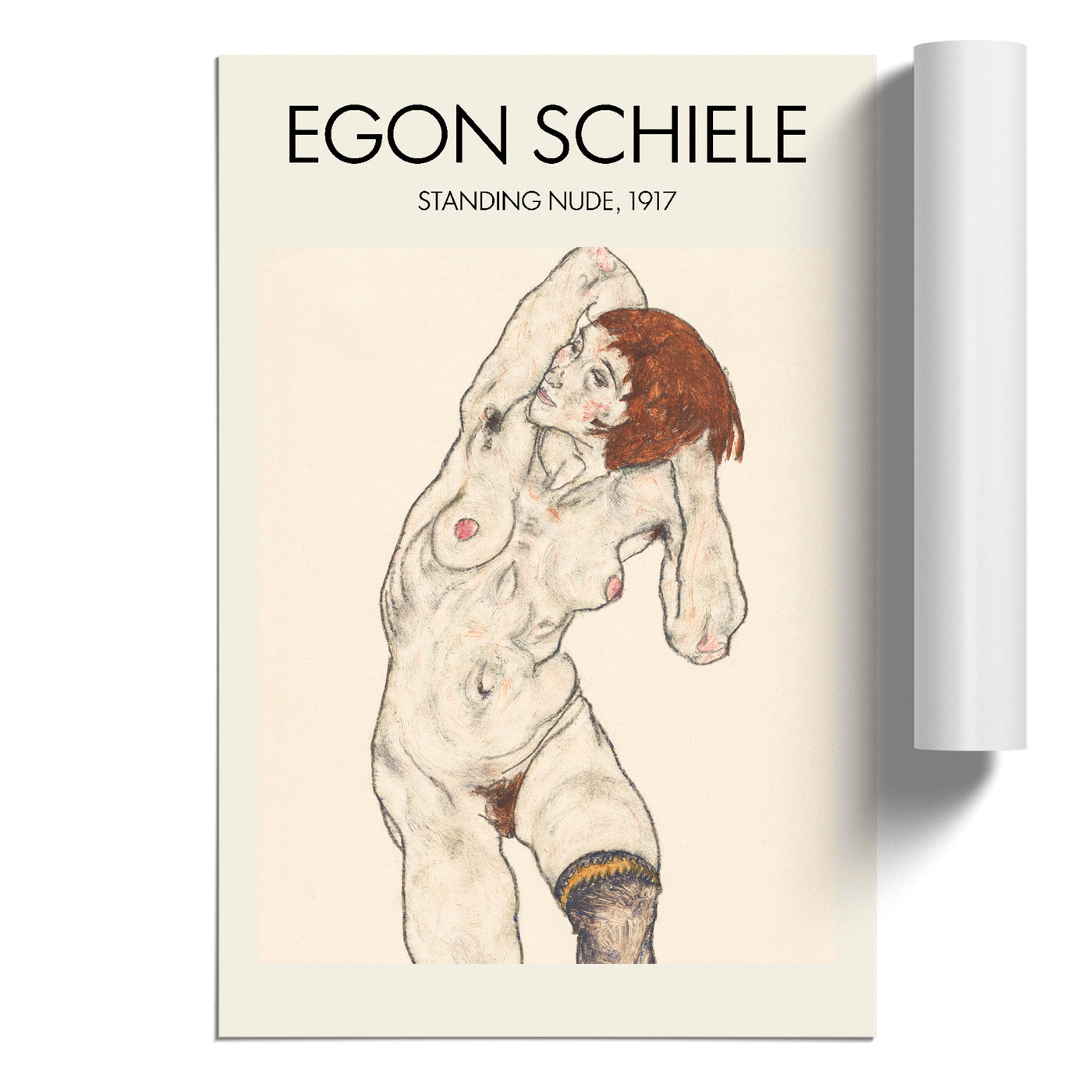 Portrait Of A Woman Vol.7 Print By Egon Schiele