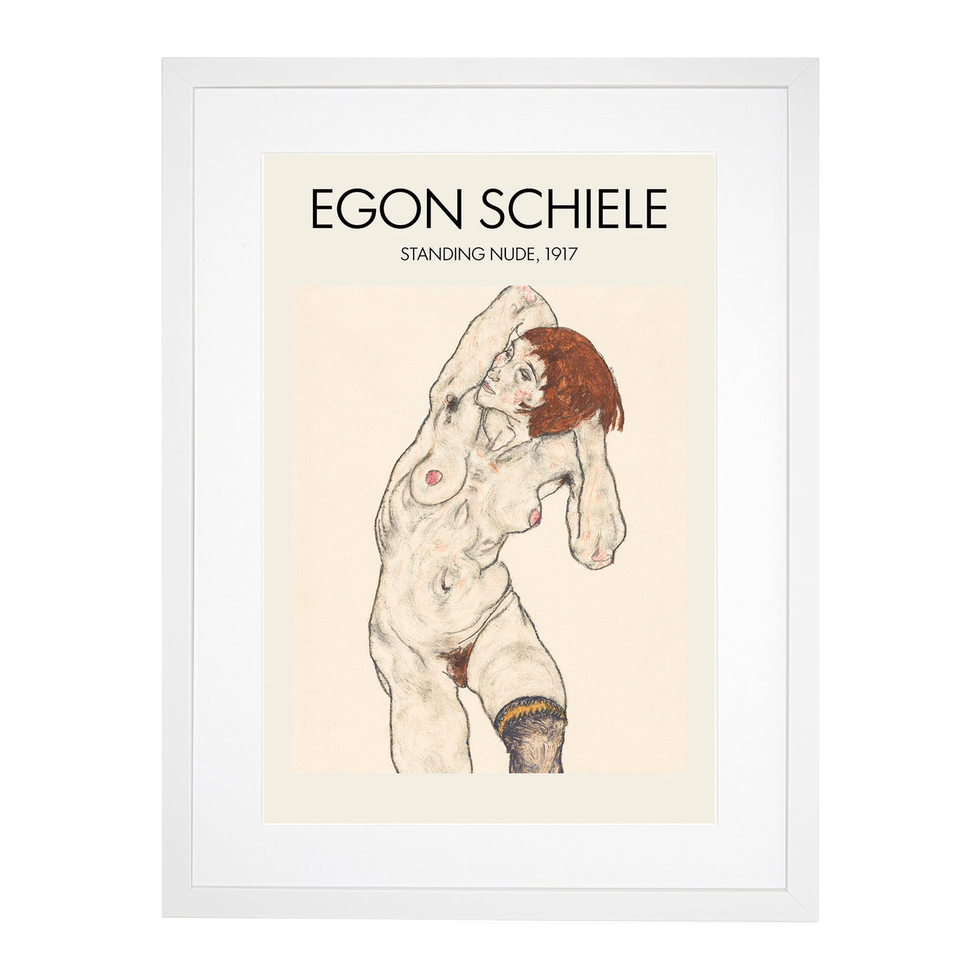 Portrait Of A Woman Vol.7 Print By Egon Schiele