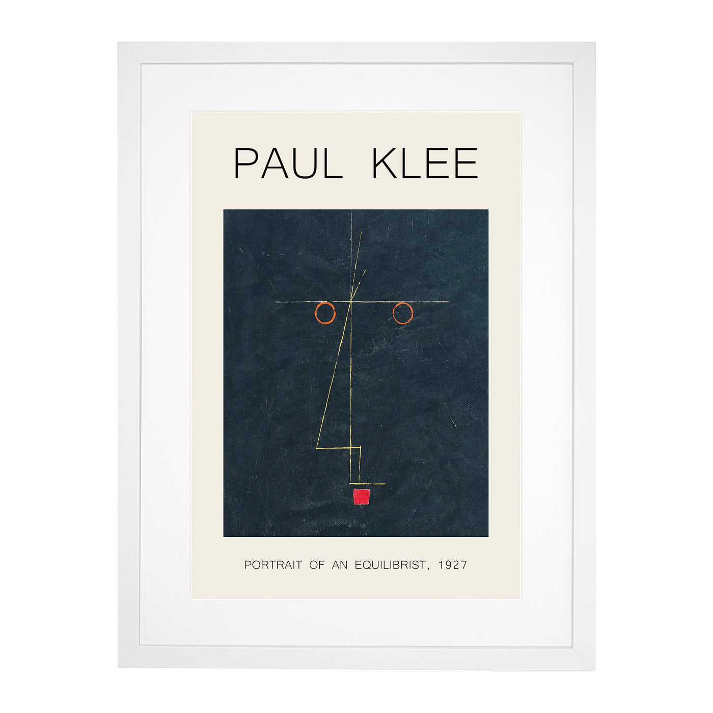 Portrait Of An Artist Print By Paul Klee