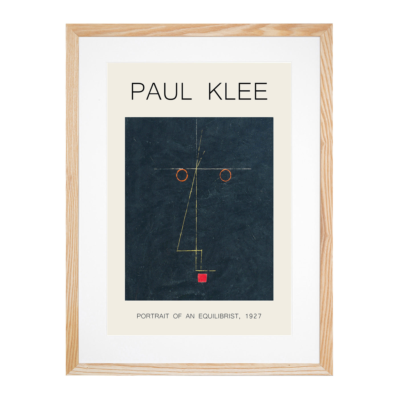 Portrait Of An Artist Print By Paul Klee