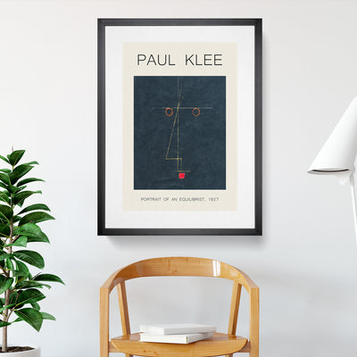 Portrait Of An Artist Print By Paul Klee