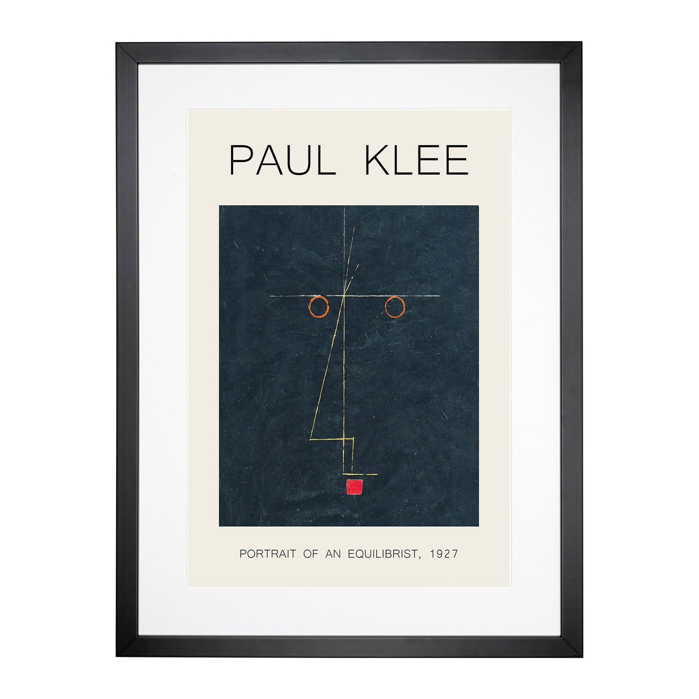 Portrait Of An Artist Print By Paul Klee Framed Print Main Image