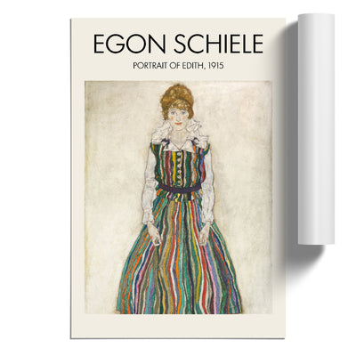 Portrait Of Edith Print By Egon Schiele