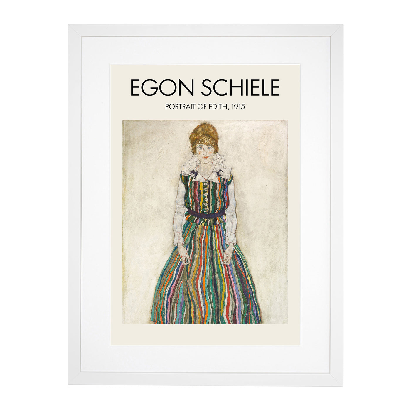 Portrait Of Edith Print By Egon Schiele