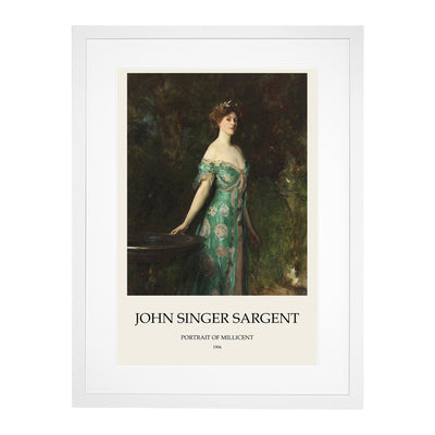 Portrait Of Millicent Leveson Print By John Singer Sargent