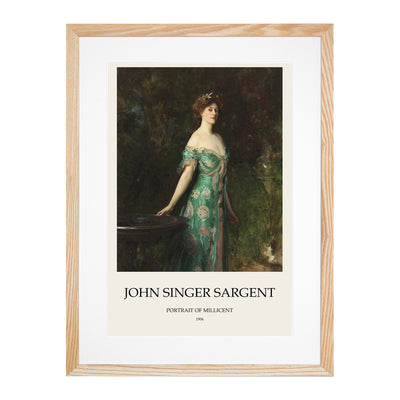 Portrait Of Millicent Leveson Print By John Singer Sargent