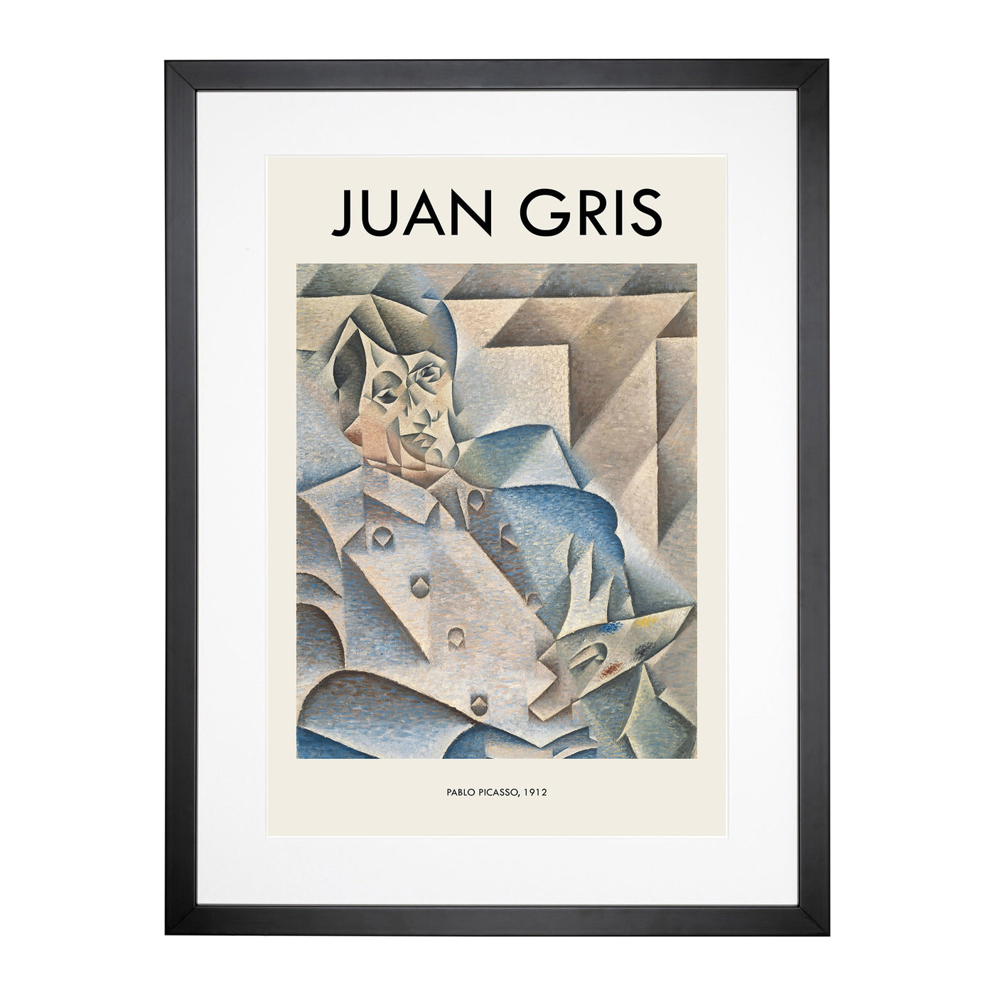 Portrait Of Pablo Picasso Print By Juan Gris Framed Print Main Image